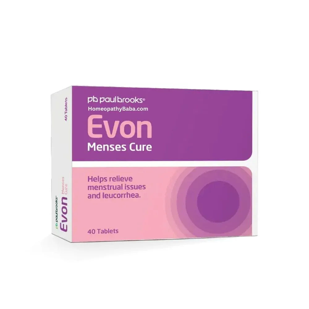 Paul Brooks Evon Tablets for Menstrual & Uterine Support | HomeopathyBaba.com