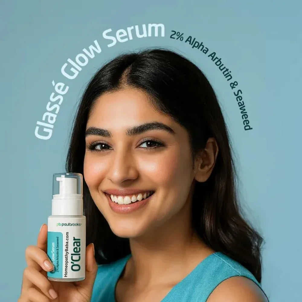 Paul Brooks O'Clear Glassé Glow Serum with Alpha Arbutin and Seaweed | Homeopathy Baba
