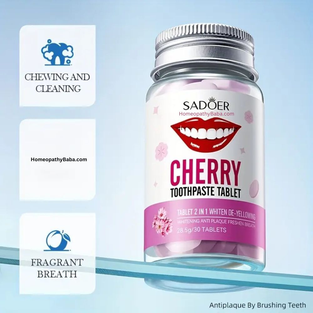 SADOER Cherry Toothpaste Tablets
