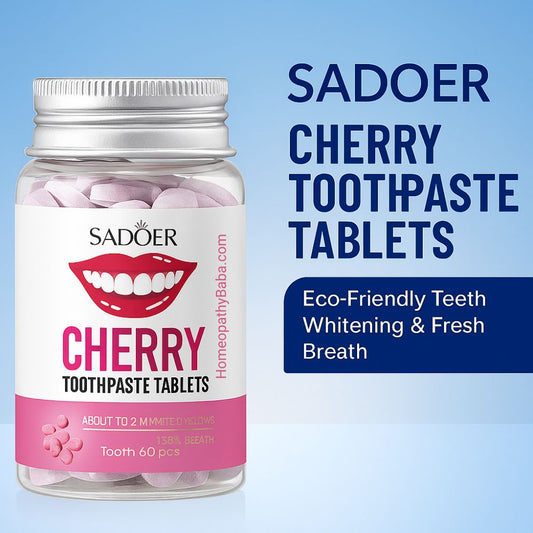 Sadoer Cherry Toothpaste Tablets – Eco-Friendly Teeth Cleaning Solution