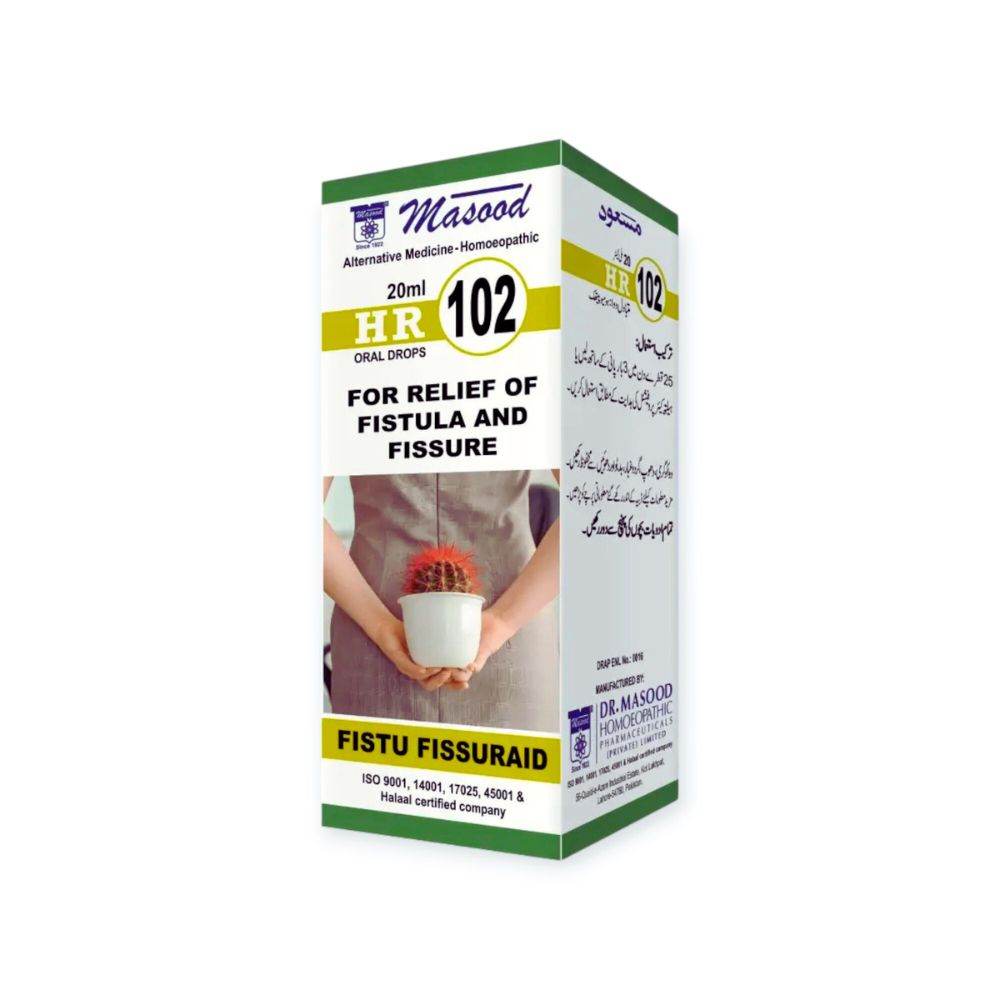DR Masood HR 102 Drops for Fistula - HomeopathyBaba.Com