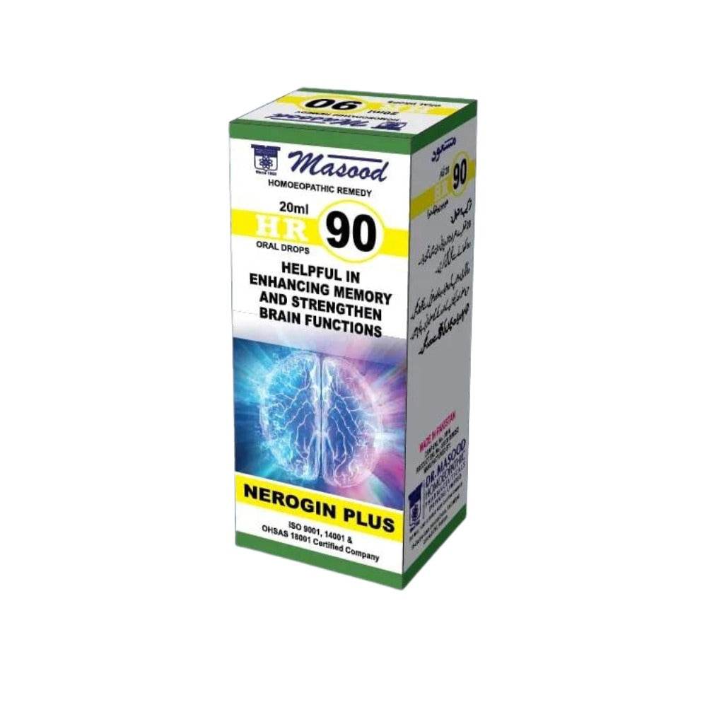 DR Masood HR 90 Drops for Brain Function - HomeopathyBaba.Com