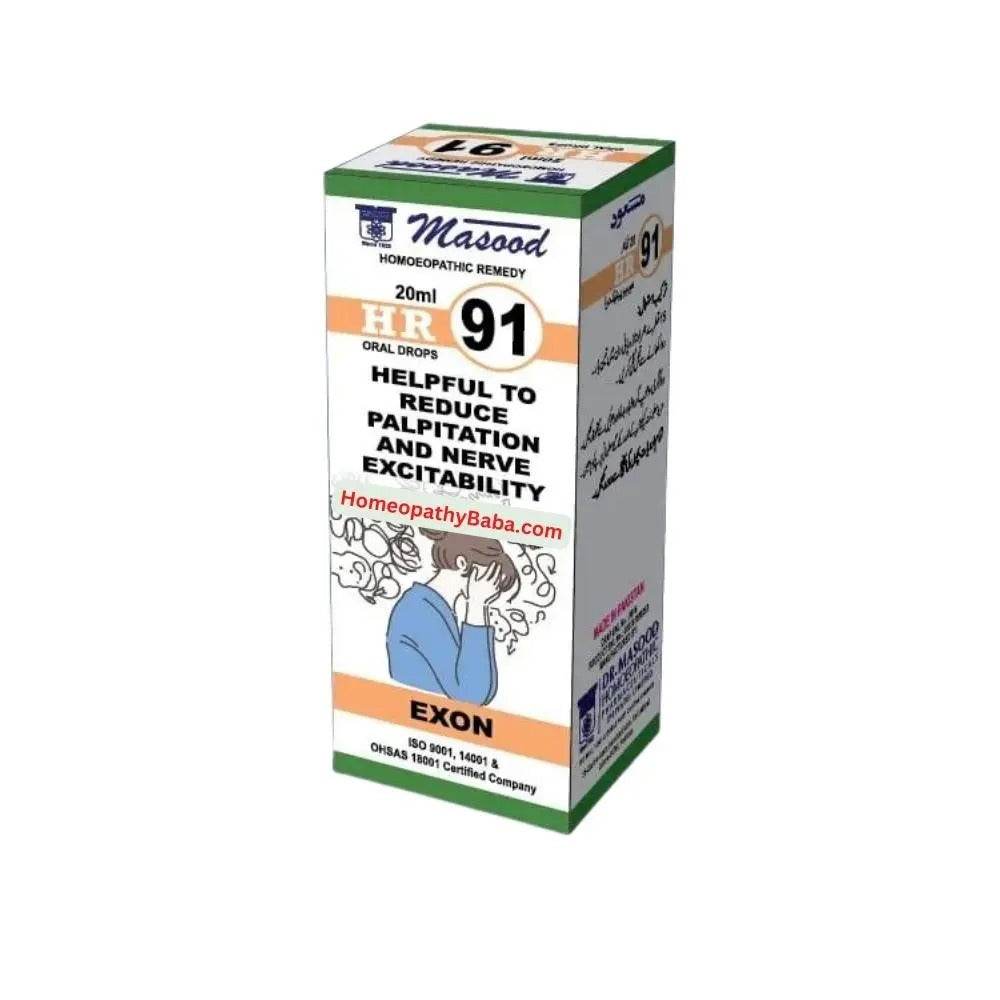 DR Masood HR 91 Drops for Anxiety & Stress - HomeopathyBaba.Com