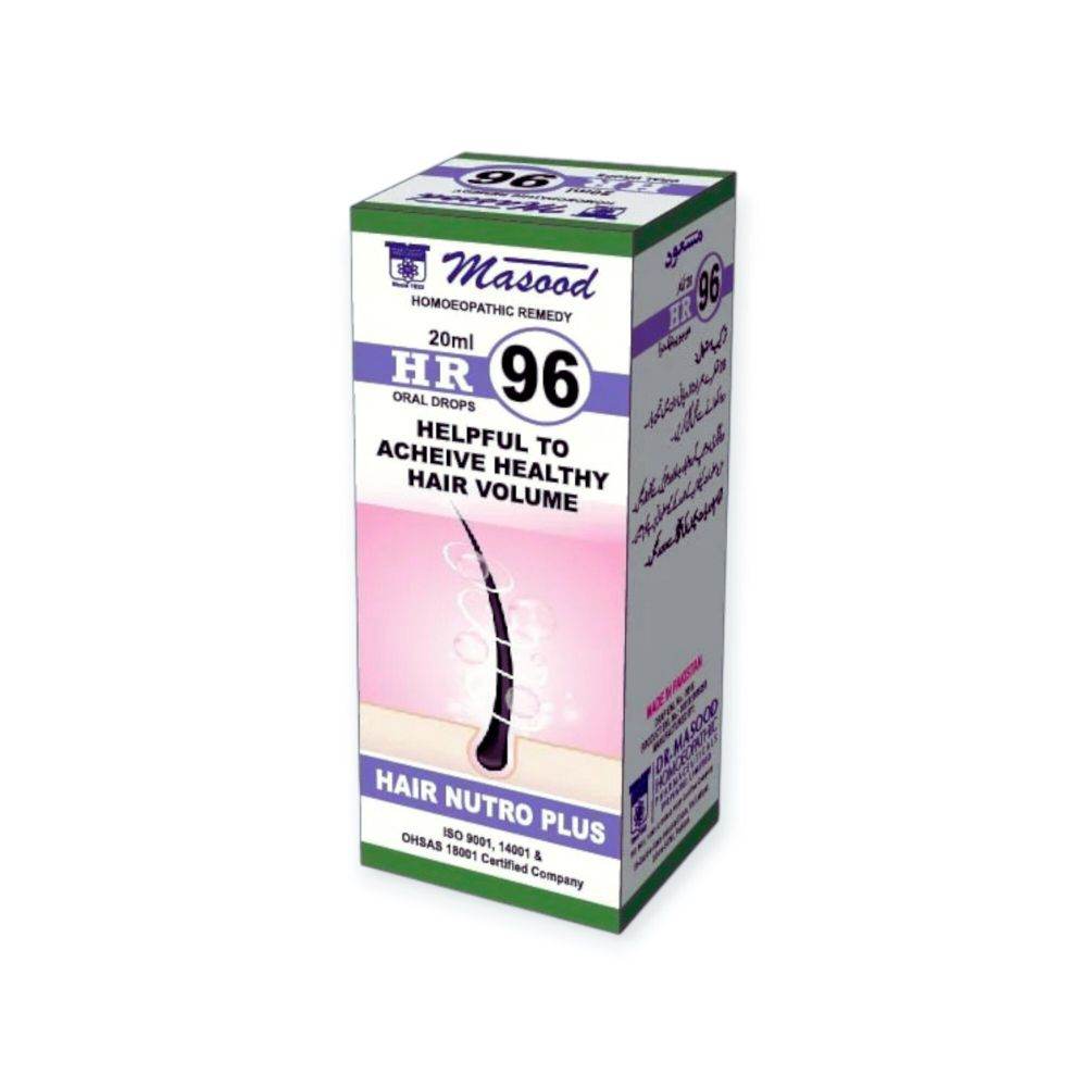 DR Masood HR 96 Drops for Hair Fall - HomeopathyBaba.Com
