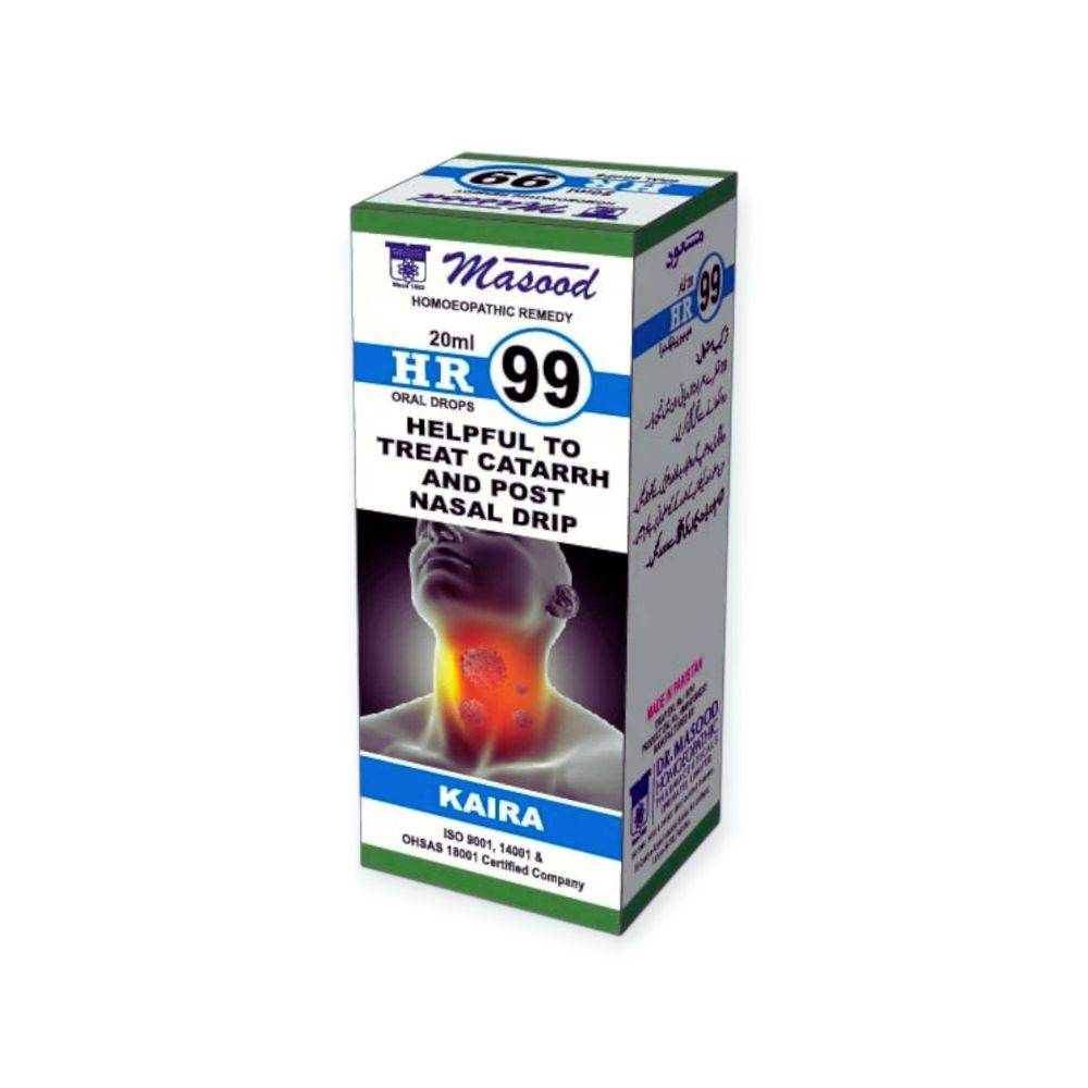 DR Masood HR 99 Drops for Nasal Drip (karia) - HomeopathyBaba.Com