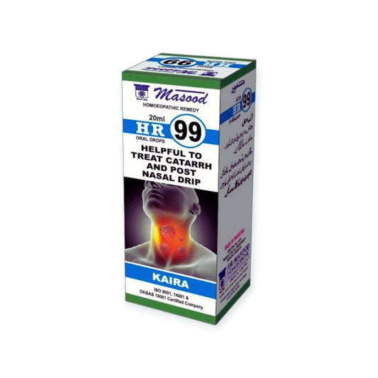 DR Masood HR 99 Drops for Nasal Drip (karia) - HomeopathyBaba.Com