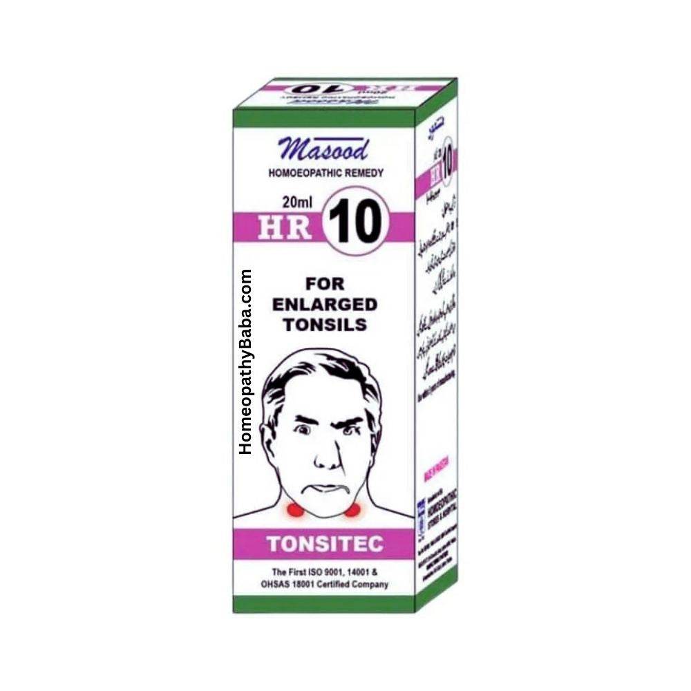 Dr Masood HR 10 TONSITEC Drops - HomeopathyBaba.Com