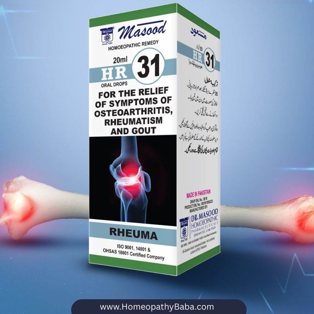 Dr Masood HR 31 For Arthritis Symptoms - HomeopathyBaba.Com