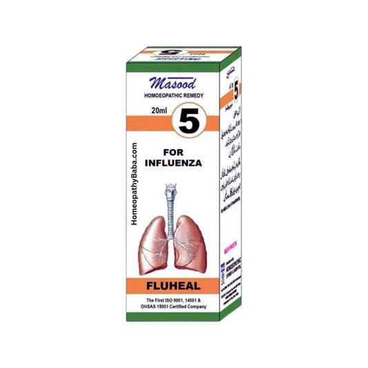 Dr Masood HR 5 FLUHEAL Drops - HomeopathyBaba.Com