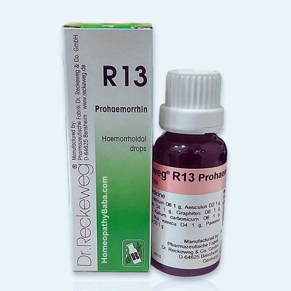 Dr Reckeweg R13 Piles Drops - HomeopathyBaba.Com