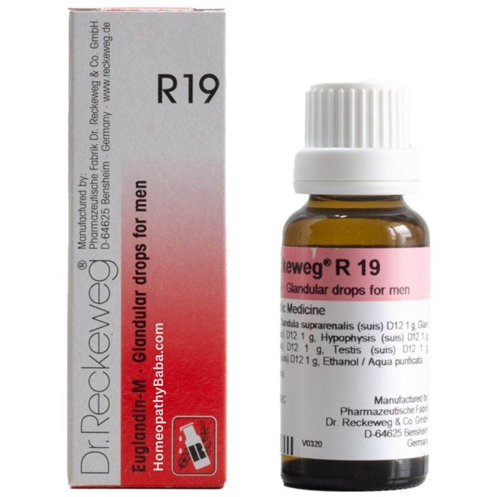 Dr Reckeweg R19 Glandular Drops for Men - HomeopathyBaba.Com