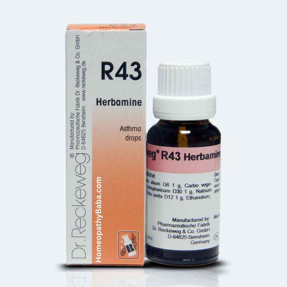 Dr Reckeweg R43 Asthma Drops - HomeopathyBaba.Com