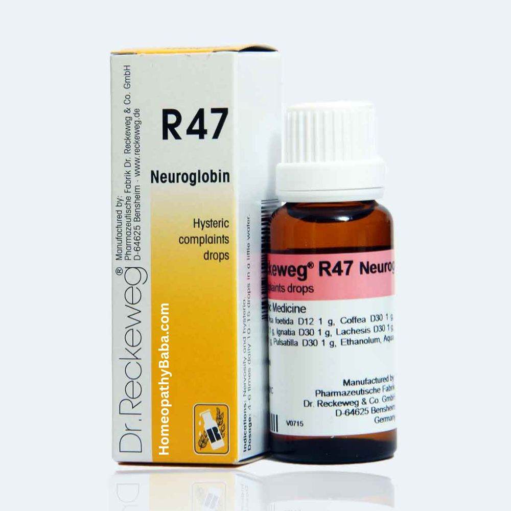 Dr Reckeweg R47 All Hysteric Complaints - HomeopathyBaba.Com