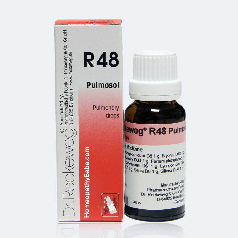 Dr Reckeweg R48 Pulmonary diseases Drops - HomeopathyBaba.Com