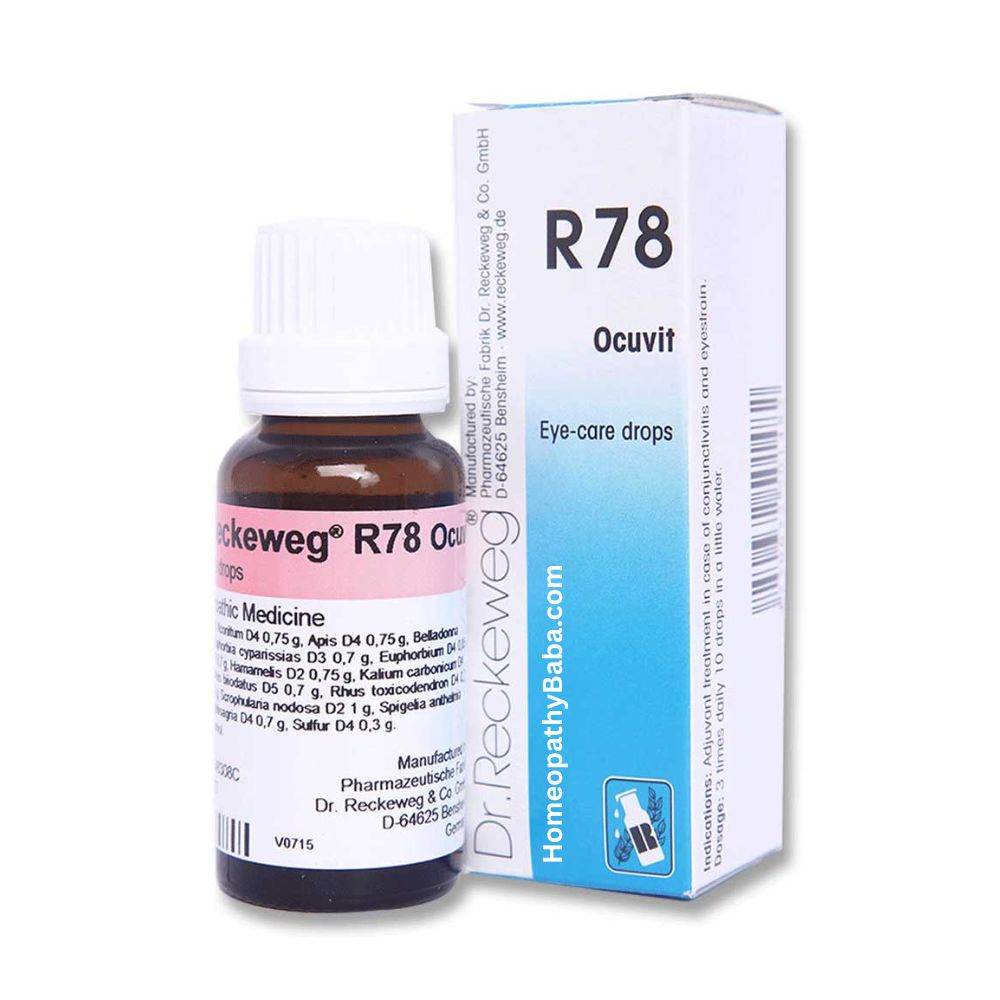 Dr Reckeweg R78 Eye Care Drops - HomeopathyBaba.Com