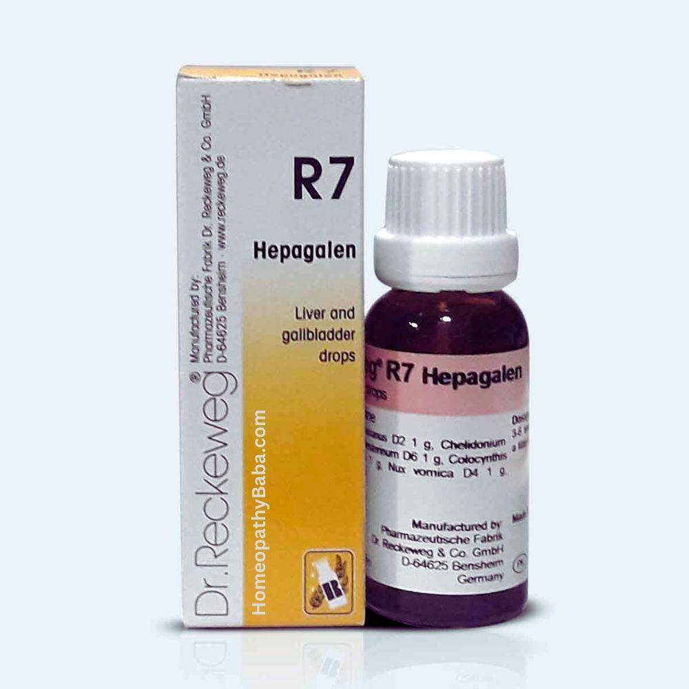 Dr Reckeweg R7 Liver and Gallbladder Drops - HomeopathyBaba.Com