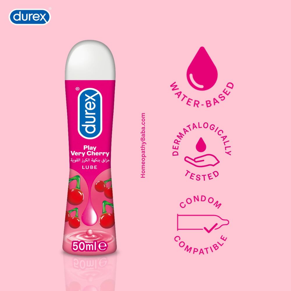 Durex Play Very Cherry Flavoured Lube 50ML | HomeopathyBaba.com
