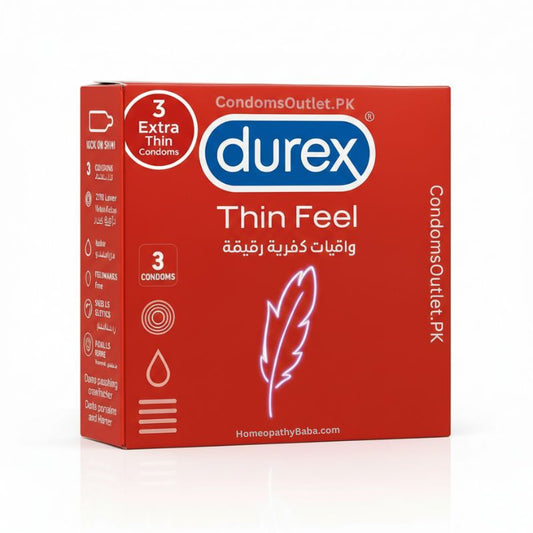Durex Thin Feel Condoms – 3 Pack for Enhanced Sensitivity