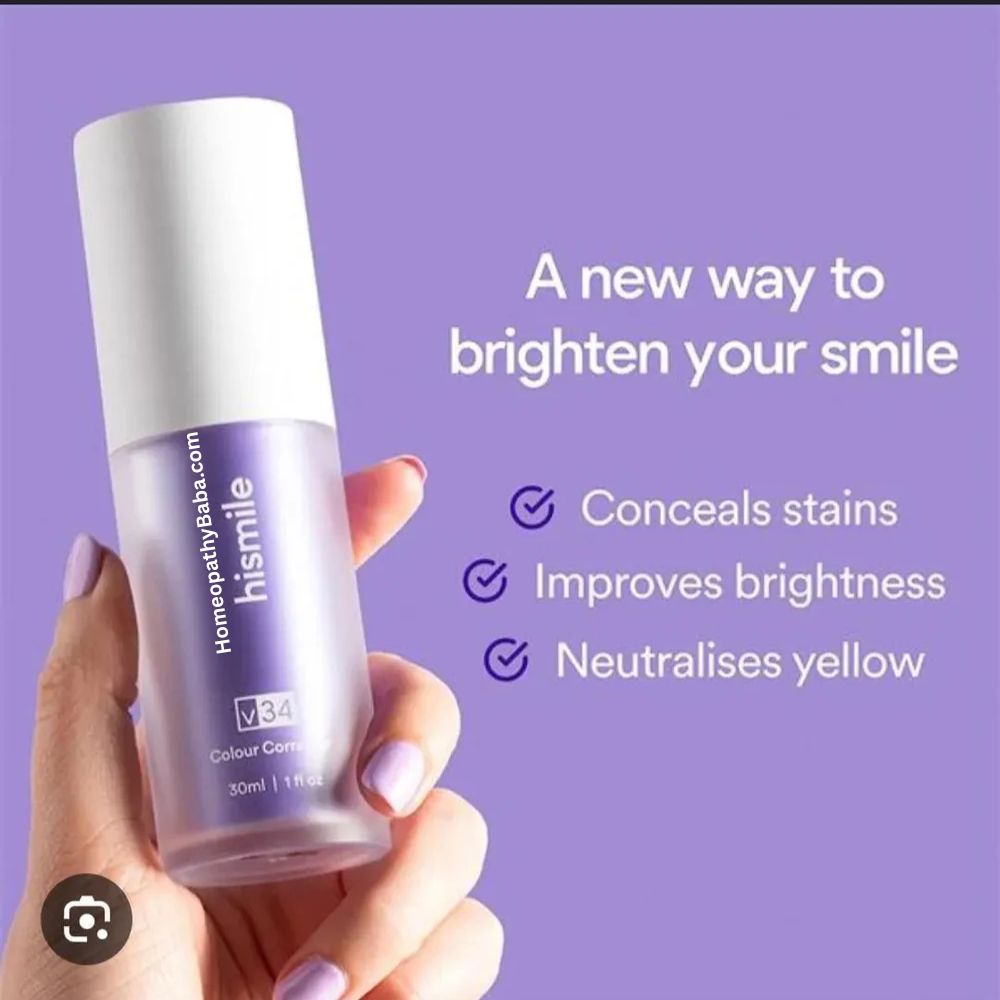 Hismile V34 Colour Corrector Serum | Non-Peroxide Teeth Brightener - Homeopathy Baba
