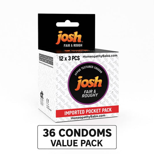 Josh Fair &amp; Roughly 36 Condoms Value Pack - Homeopathy Baba