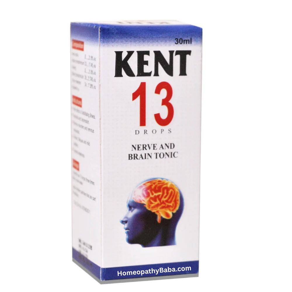 Kent 13 Nerve & Brain Tonic Drops for mental clarity and stress relief | Homeopathy Baba