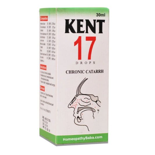 Kent 17 (Sinusitis) Drops for Sinus Congestion Relief | HomeopathyBaba.com