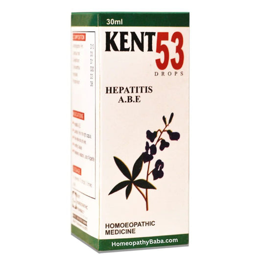 Kent 53 Drops for natural support in managing Hepatitis and liver recovery | Homeopathy Baba