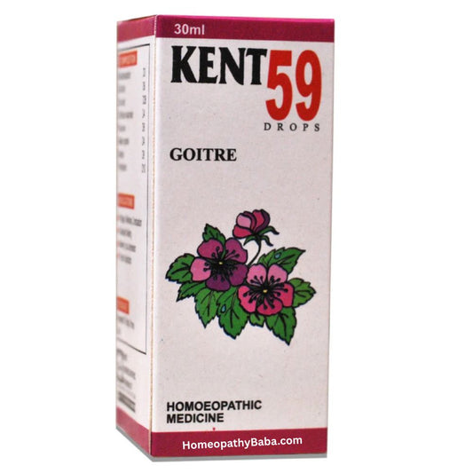 Kent 59 Drops for natural support in managing goitre and thyroid health | Homeopathy Baba