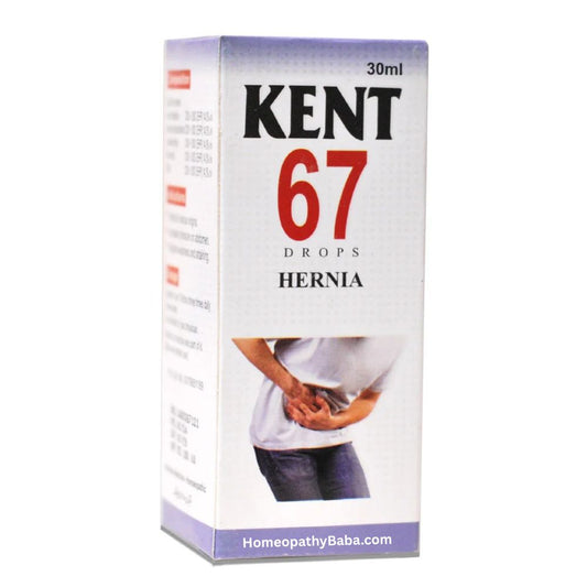 Kent 67 Drops for natural support and relief from hernia discomfort | Homeopathy Baba