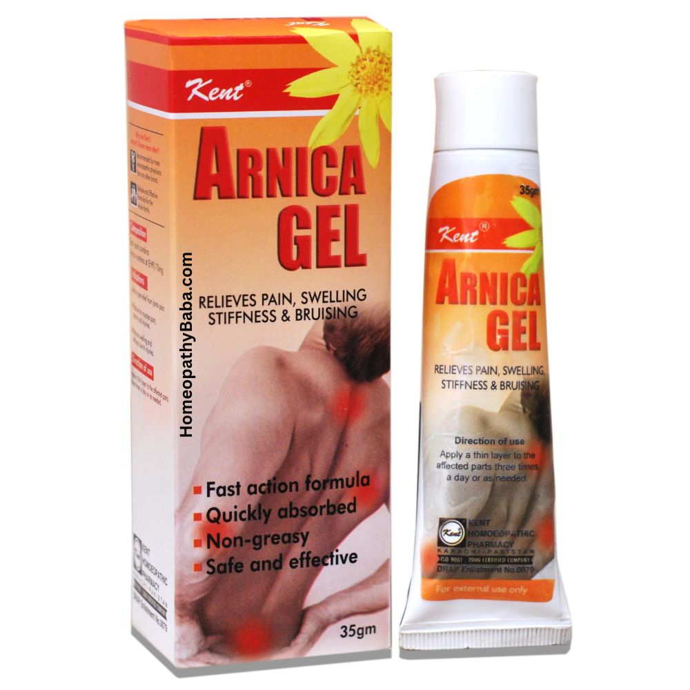 Kent Arnica Gel for Bruises, Sprains & Pain Relief | HomeopathyBaba.com
