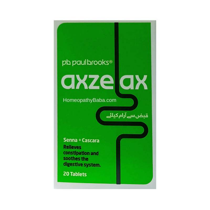 Paul Brooks Axzelax Tablets (20 Tabs) - HomeopathyBaba.Com
