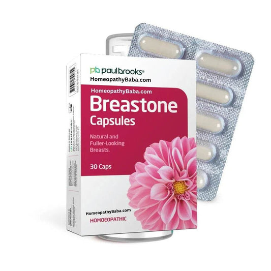 Paul Brooks BreasTone Capsules For Breast Enlargement - HomeopathyBaba.Com