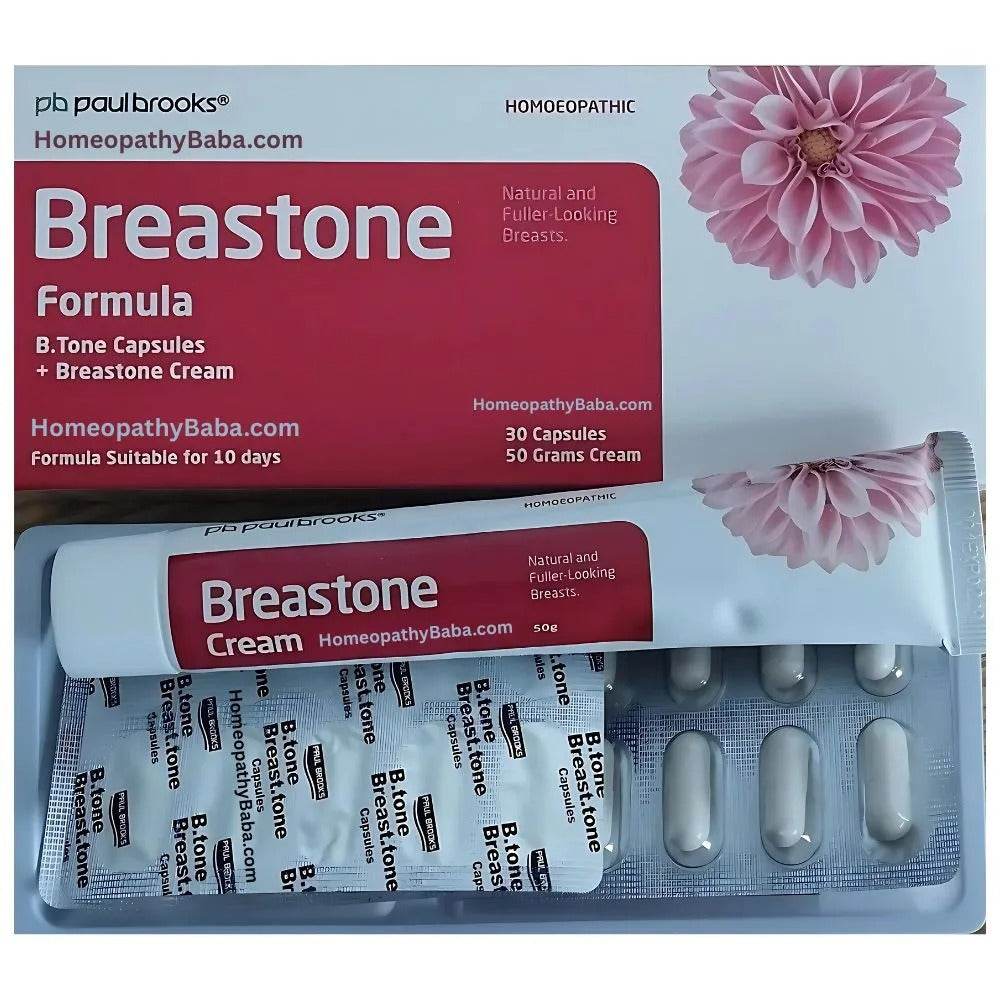 Paul Brooks Breastone Kit (Cream + Capsules) - HomeopathyBaba.Com