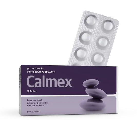 Paul Brooks Calmex Tablets for Stress, Anxiety & Sleep Support | HomeopathyBaba.com