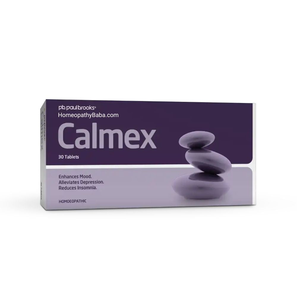 Paul Brooks Calmex Tablets for Stress, Anxiety & Sleep Support | HomeopathyBaba.com