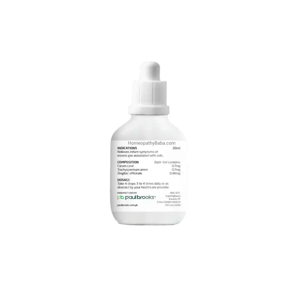 Paul Brooks Colic Drops for Baby Gas & Colic Relief | HomeopathyBaba.com