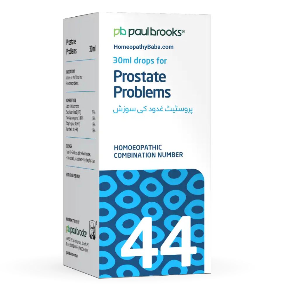 Paul Brooks Combination No. 44 for prostate health | HomeopathyBaba.com