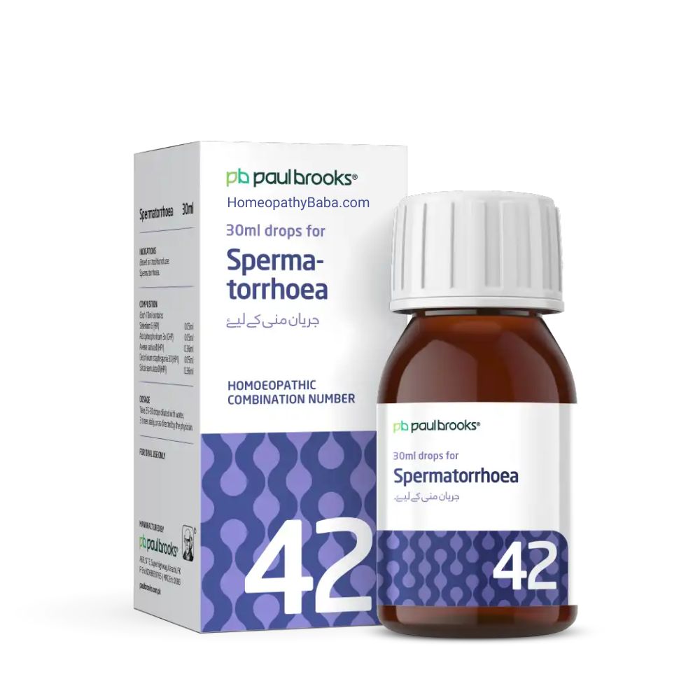 Paul Brooks Combination No 42 for Spermatorrhoea Support | HomeopathyBaba.com