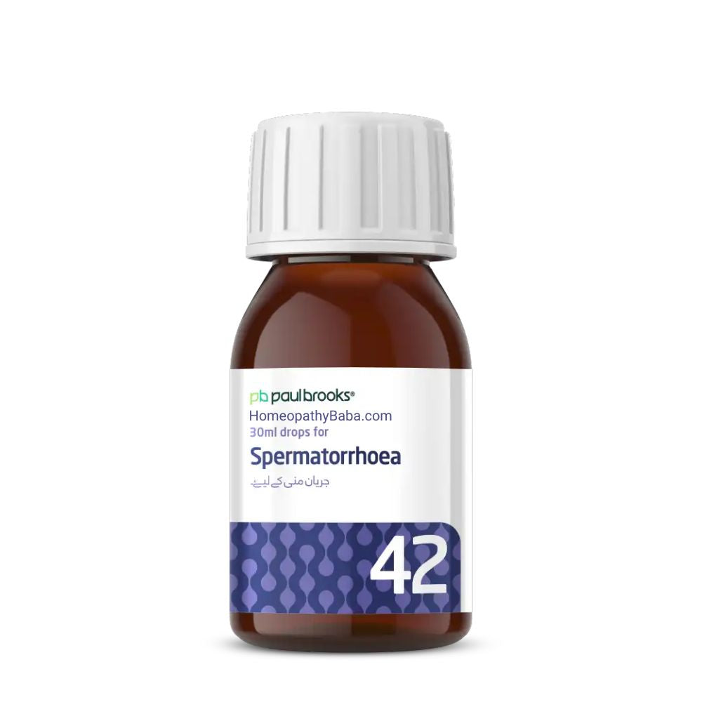 Paul Brooks Combination No 42 for Spermatorrhoea Support | HomeopathyBaba.com