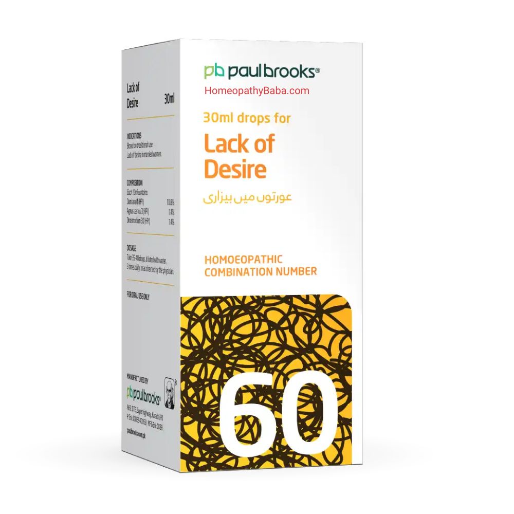 Paul Brooks Combination No 60 for Female Desire & Libido Support | HomeopathyBaba.com