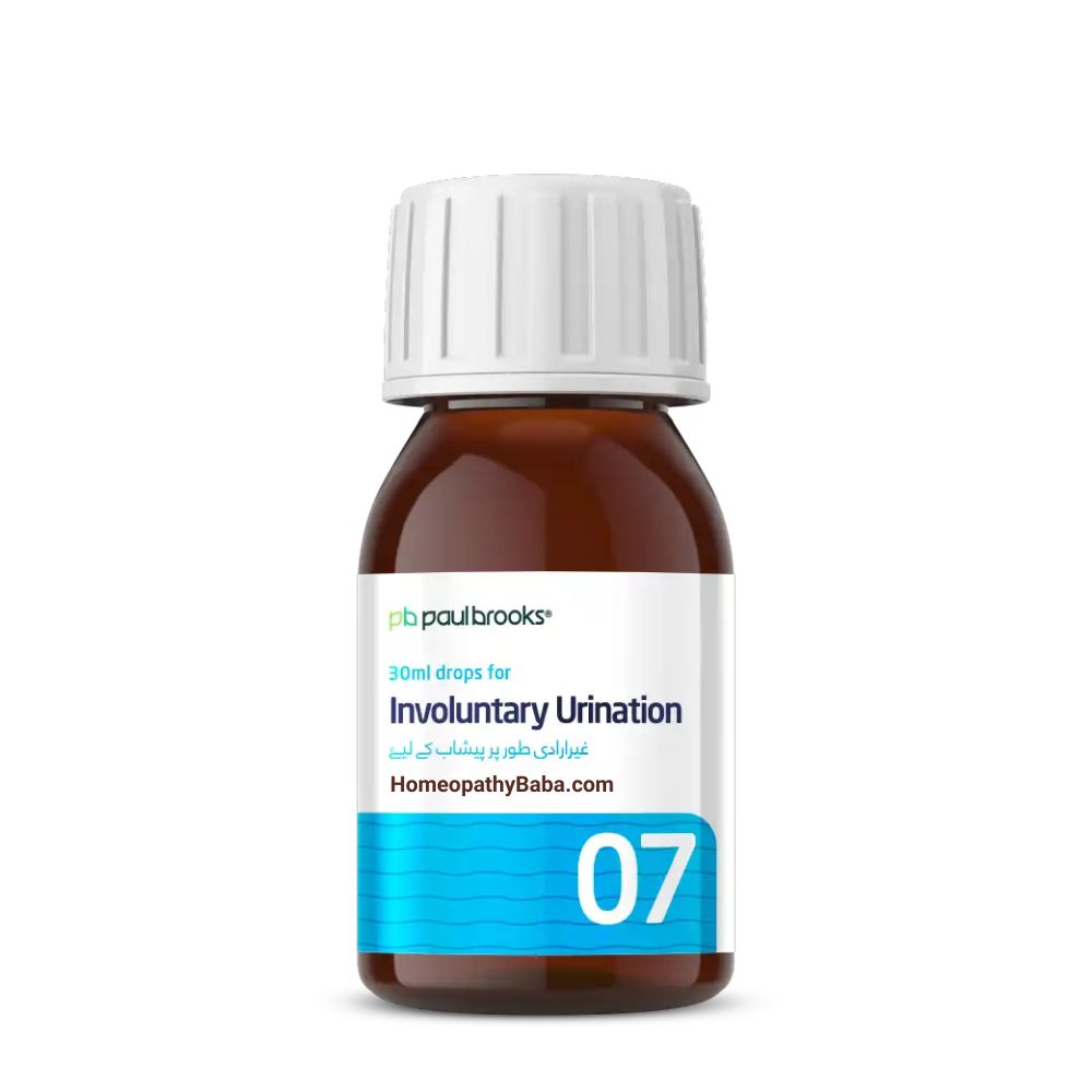 Paul Brooks Combination No 7 for Involuntary Urination | HomeopathyBaba.com