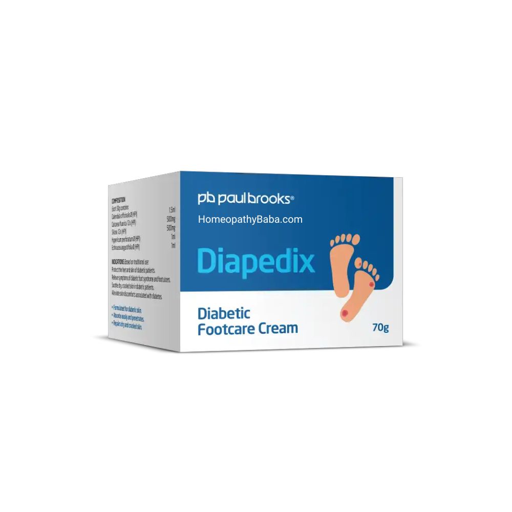 Paul Brooks Diapedix Footcare Cream for Diabetic Foot Care | HomeopathyBaba.com