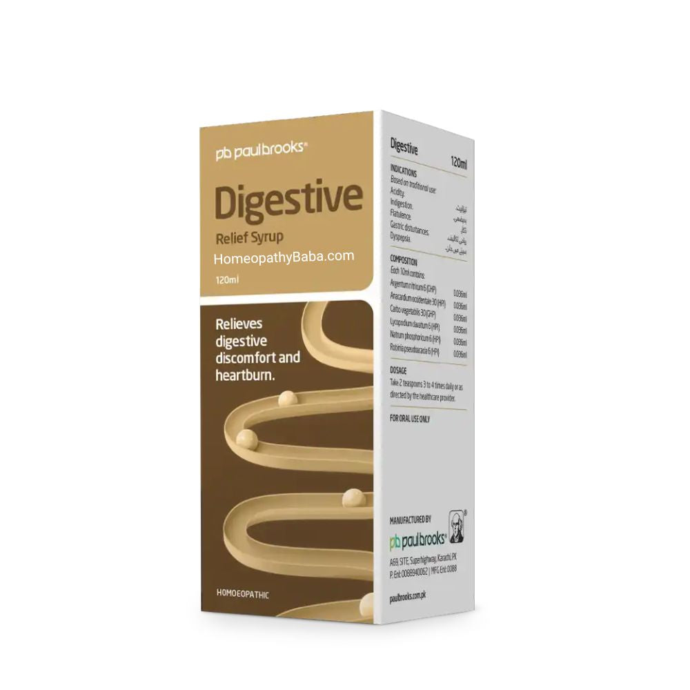 Paul Brooks Digestive Relief Syrup for Acidity & Indigestion | HomeopathyBaba.com