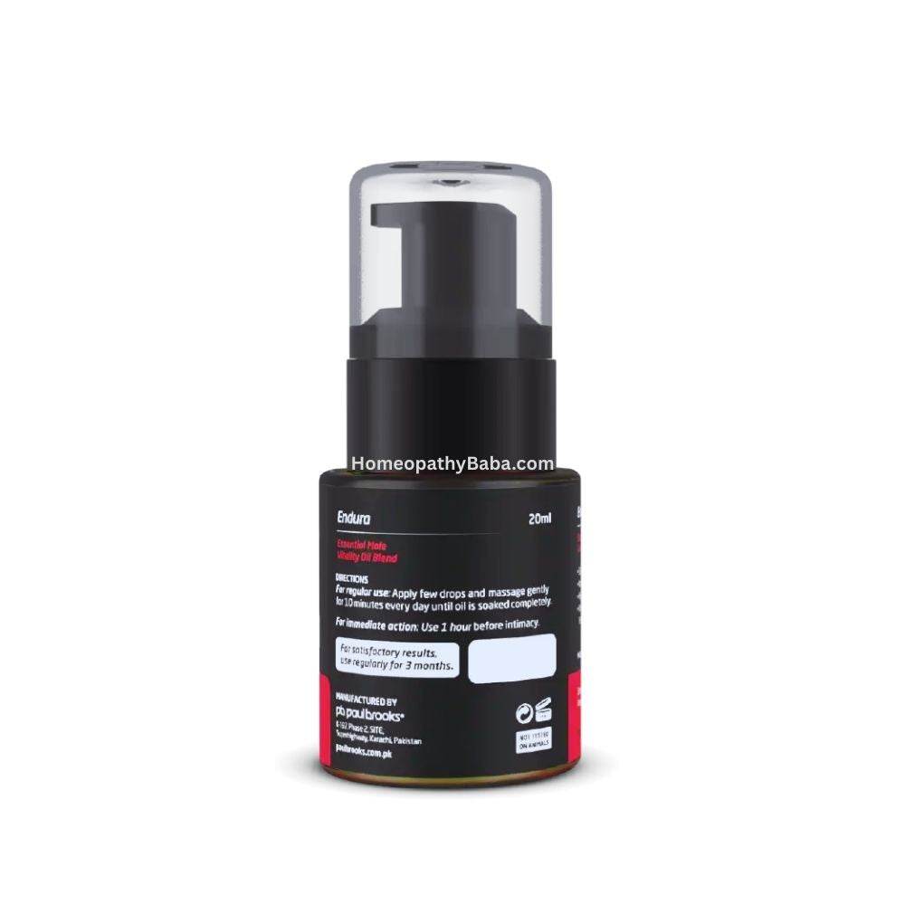 Paul Brooks Endura Male Oil 20ml - HomeopathyBaba.Com