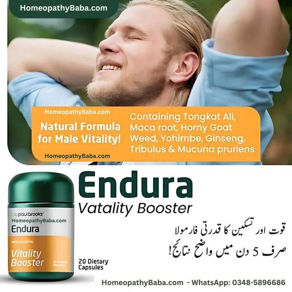 Paul Brooks Endura Vitality Booster Capsules - HomeopathyBaba.Com