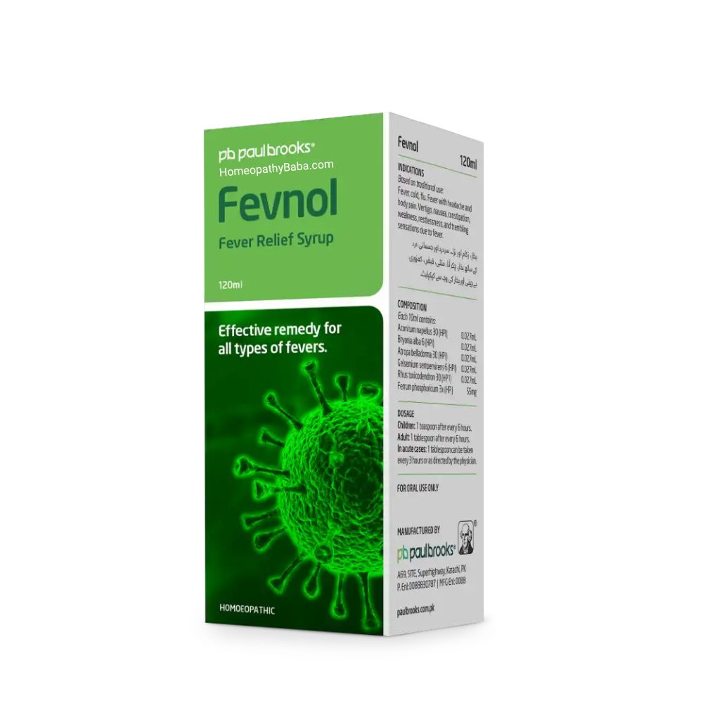 Paul Brooks Fevnol Syrup | Fever, Cold & Flu Support