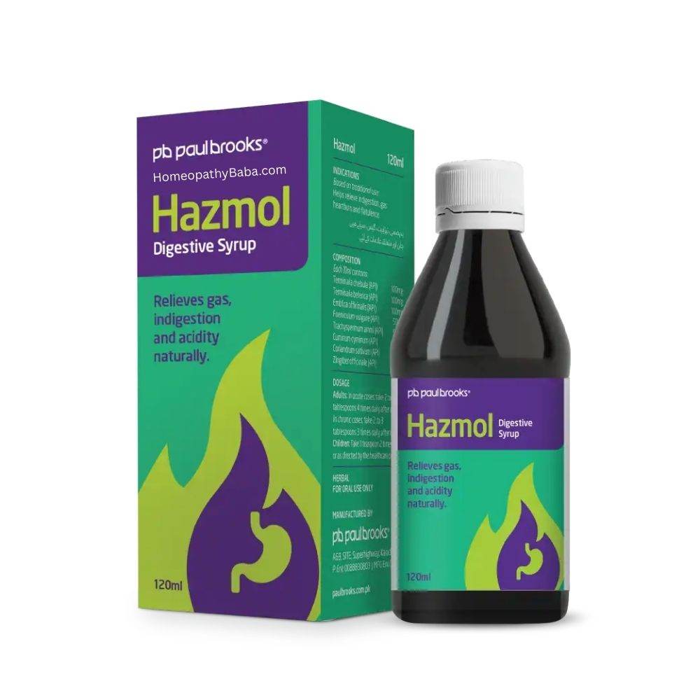 HAZMOL Digestive Syrup 120ML - HomeopathyBaba.Com