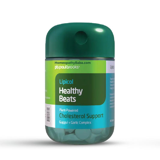 Paul Brooks Lipicol Healthy Beats Capsules for Cholesterol and Heart Wellness | Homeopathy Baba
