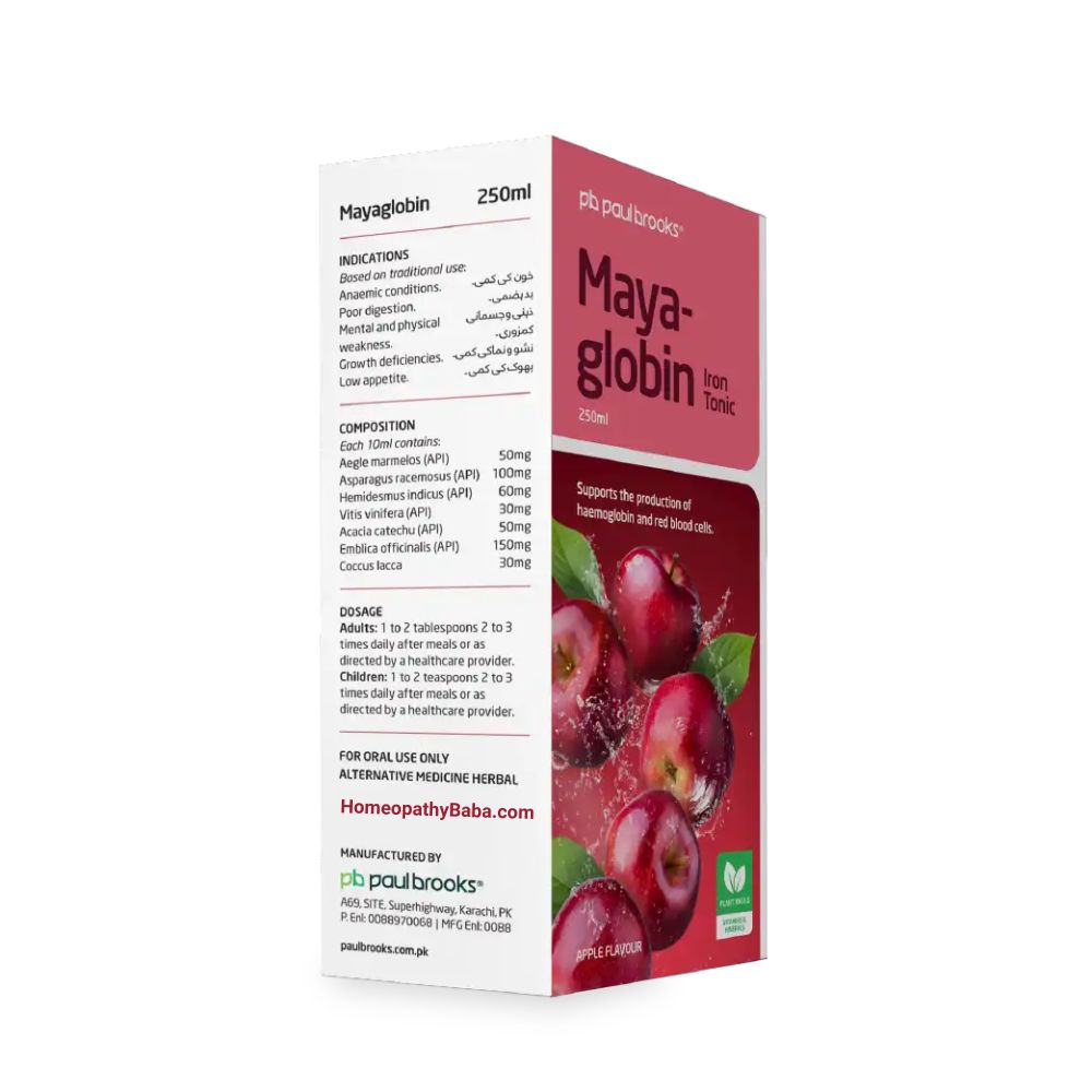 Paul Brooks Mayaglobin Iron Tonic for Anemia & Weakness | HomeopathyBaba.com