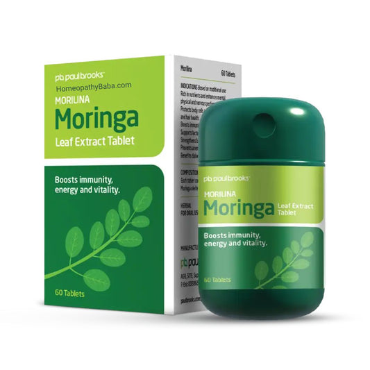 Paul Brooks Morilina Moringa Tablets for Energy & Immunity | HomeopathyBaba.com